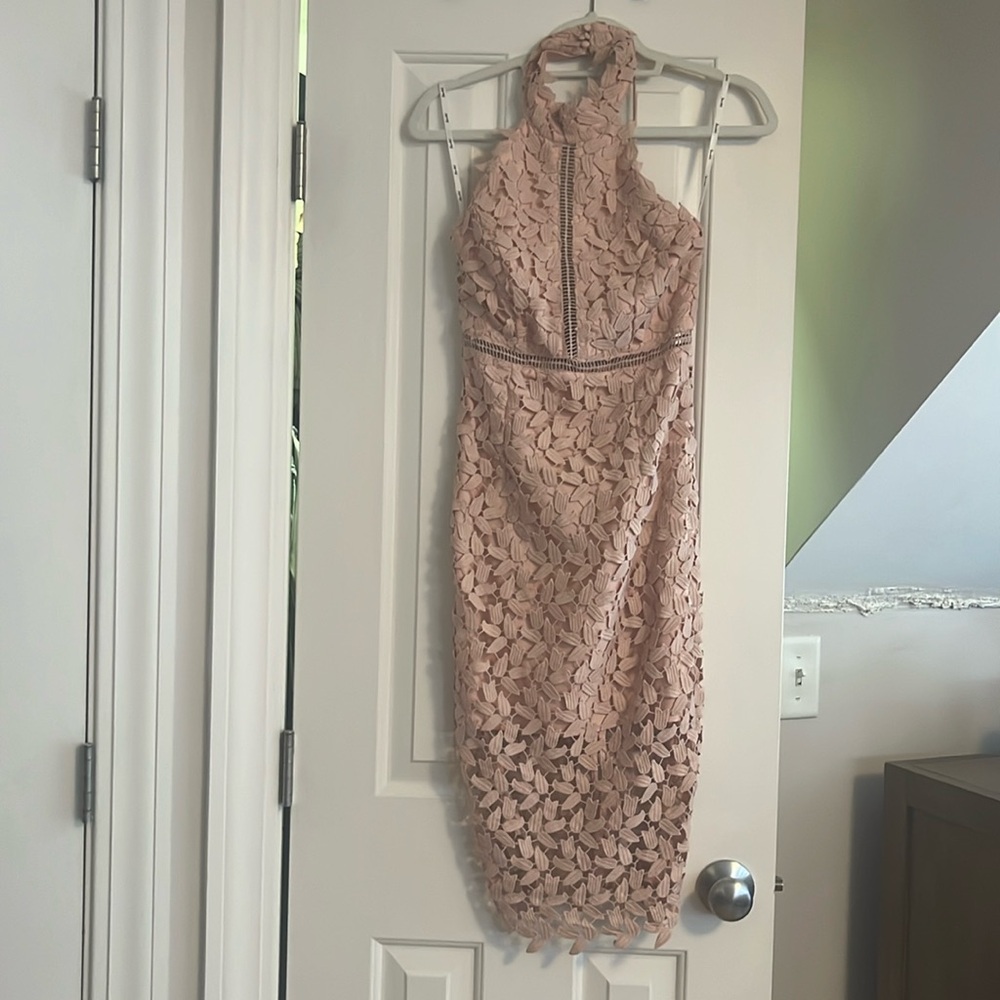 Pink cocktail /wedding guest dress